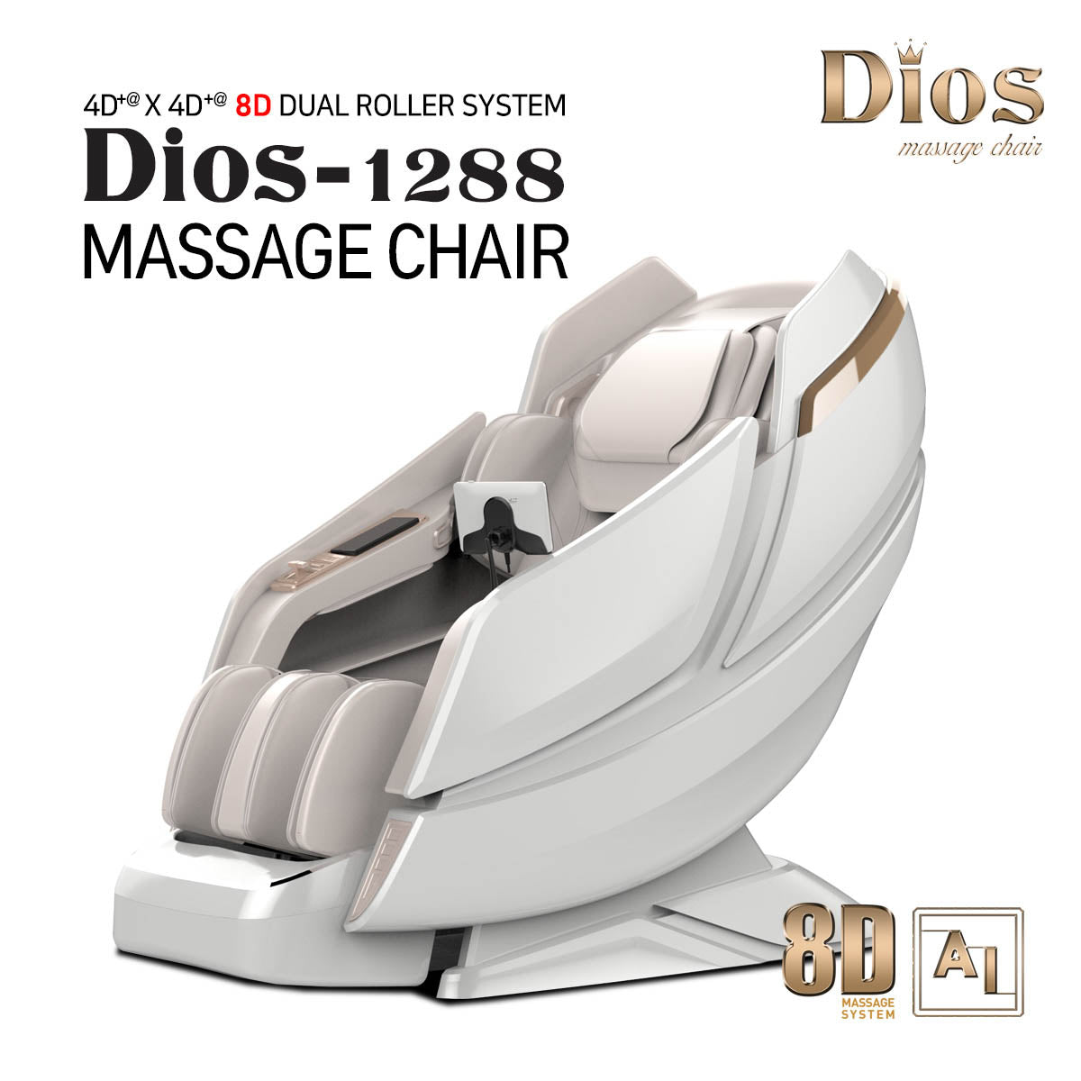 8D AI Dual Roller System Dios -1288 Massage Chair